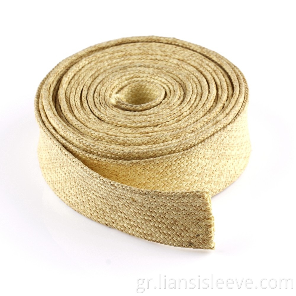 Custom Good Quality Chemical Resistance Excellent Dimensional Stability Kevlar Braided Sleeve2